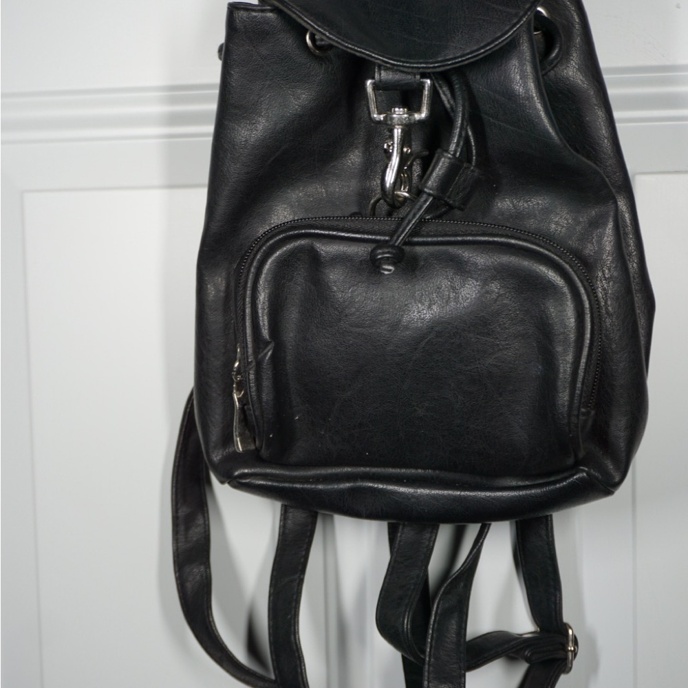 Mini Black Backpack - Picture 2 of 5